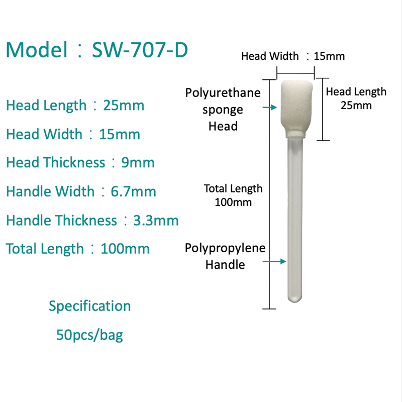 SW-707-D Büyük Dikdörtgen Sünger Swab