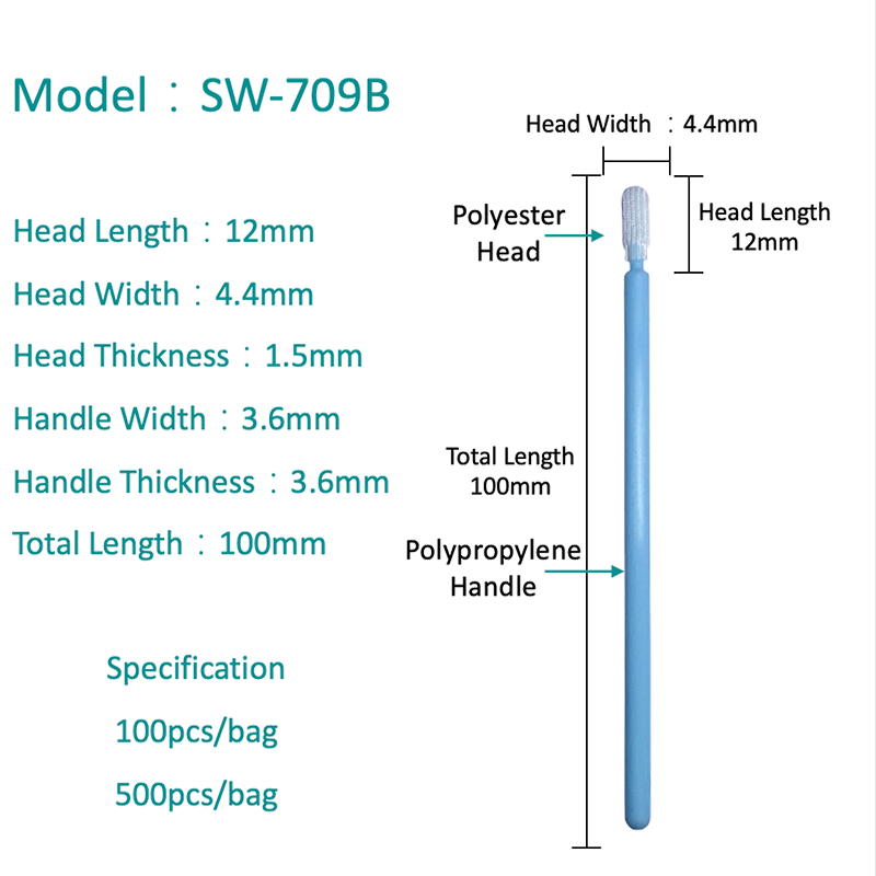 SW-709B Lazer Kenar Bantlama Polyester Swab