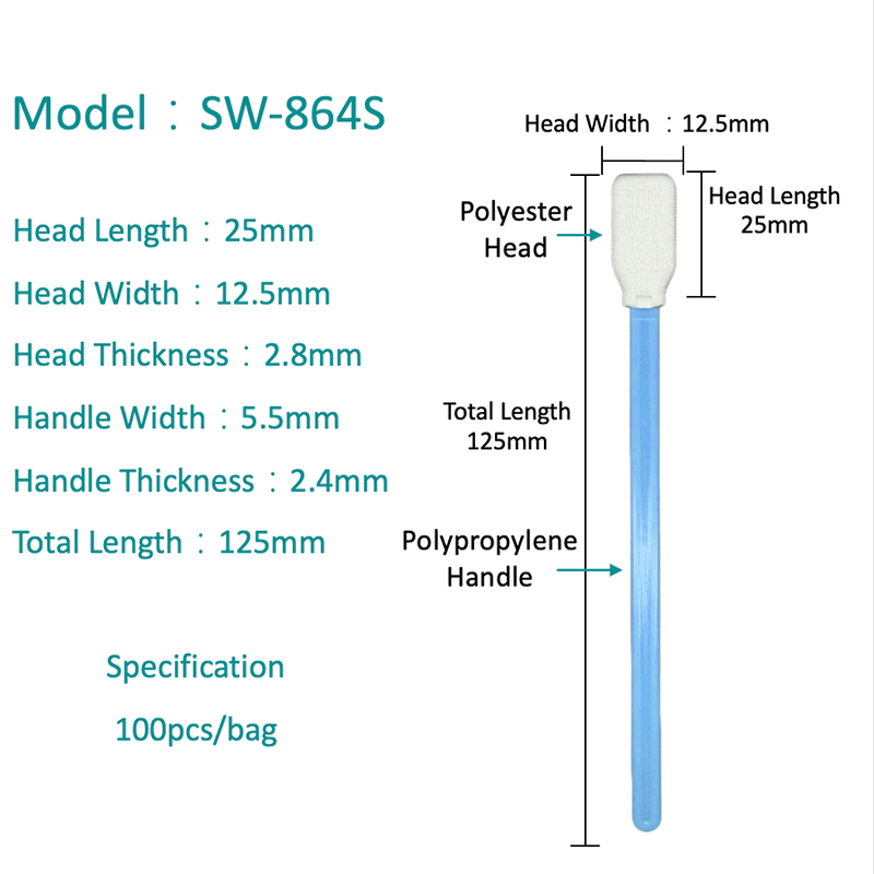 SW-864s Giyim Dayanıklı Polyester Swab
